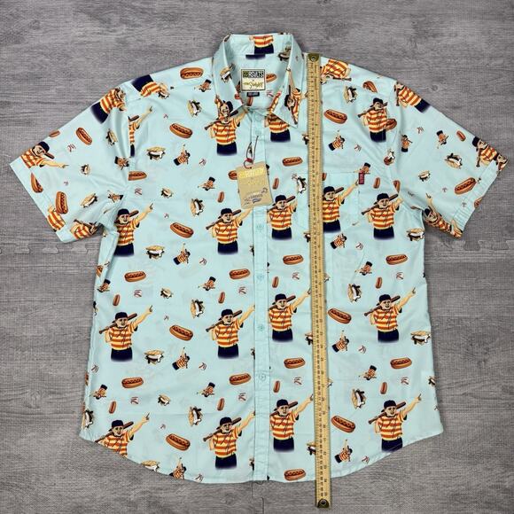 RSVLTS The Sandlot The Great Hambino Shirt Mens 3XL XXXL Short Sleeve Preppy AOP - Picture 4 of 12